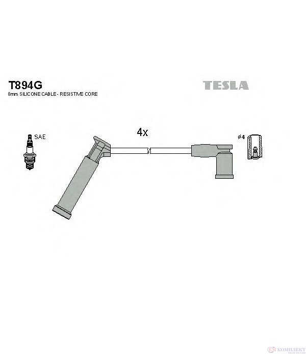 КАБЕЛИ СВЕЩИ FORD FOCUS SEDAN (1999-) 1.4 16V - TESLA