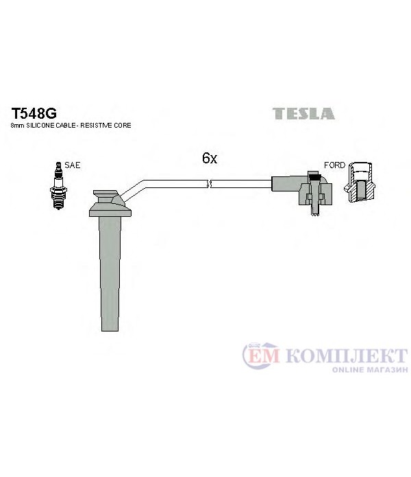 КАБЕЛИ СВЕЩИ FORD COUGAR (1998-) 2.5 ST200 - TESLA