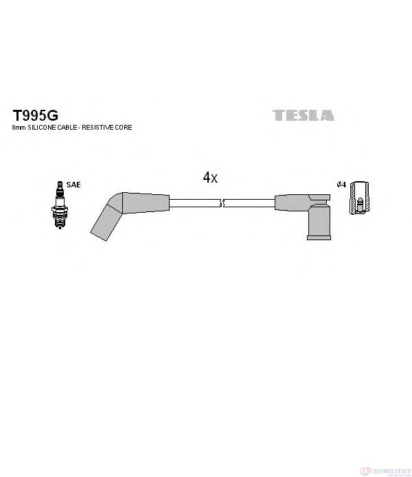 КАБЕЛИ СВЕЩИ FORD KA (1996-) 1.0 i - TESLA