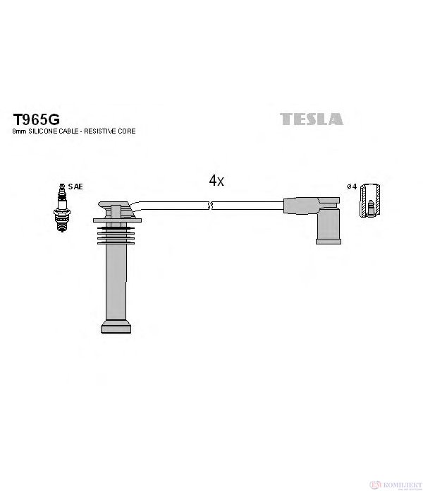 КАБЕЛИ СВЕЩИ FORD MONDEO III SEDAN (2000-) 1.8 16V - TESLA