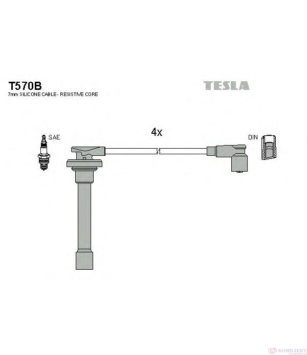 КАБЕЛИ СВЕЩИ HONDA CONCERTO SEDAN (1989-) 1.6 16V - TESLA