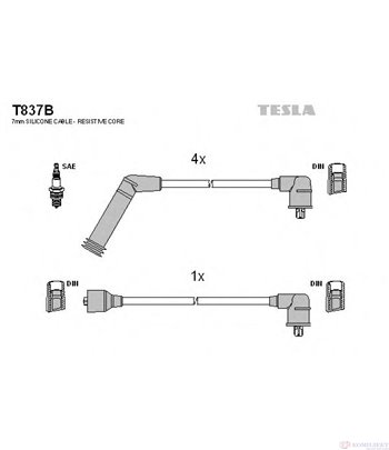 КАБЕЛИ СВЕЩИ HYUNDAI S COUPE (1990-) 1.5 i Turbo - TESLA