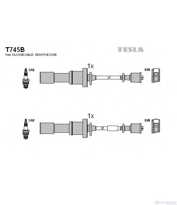 КАБЕЛИ СВЕЩИ HYUNDAI SANTA FE (2000-) 2.4 16V - TESLA