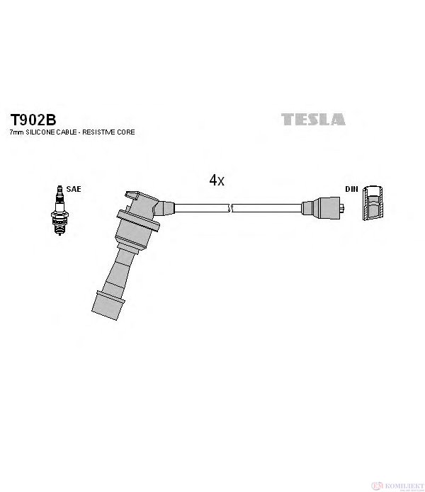КАБЕЛИ СВЕЩИ HYUNDAI SANTAMO (1998-) 2.0 16V 4x4 - TESLA
