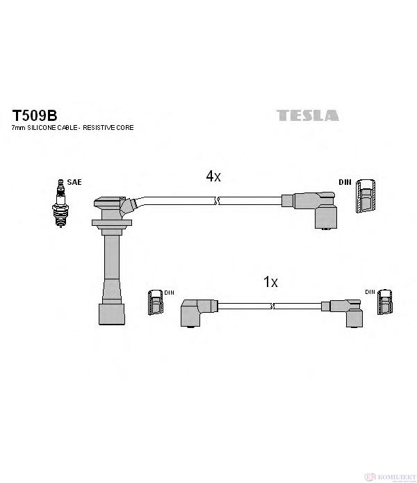 КАБЕЛИ СВЕЩИ KIA CLARUS COMBI (1998-) 2.0 i 16V - TESLA