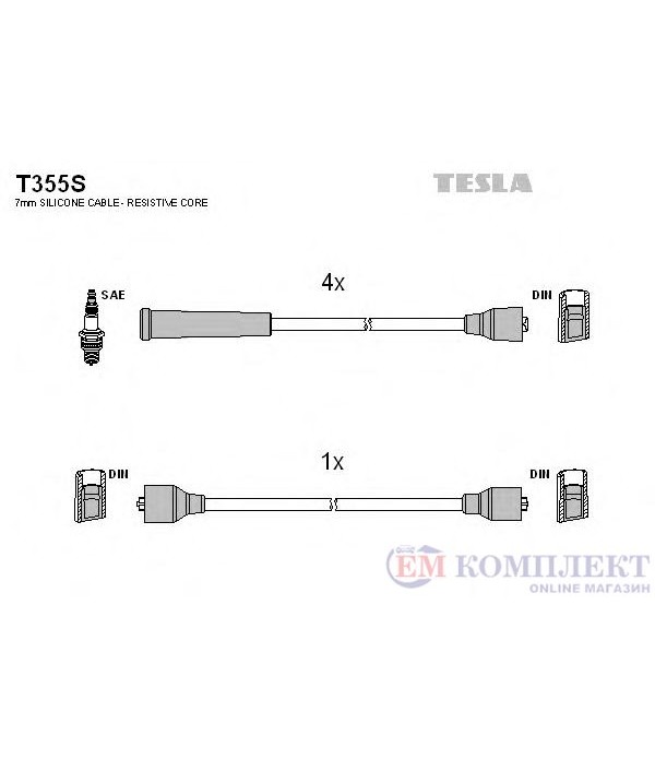 КАБЕЛИ СВЕЩИ LADA 21011 (1970-) 1300 - TESLA