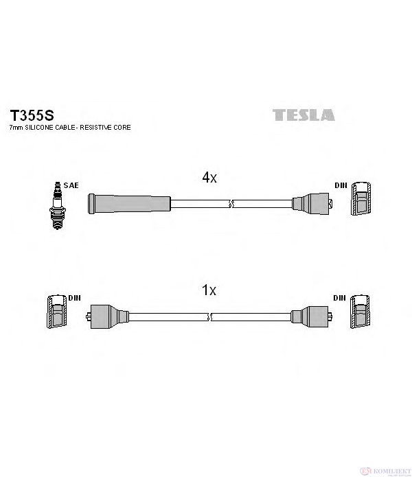 КАБЕЛИ СВЕЩИ LADA 2103,2106 (1970-) 1500 - TESLA