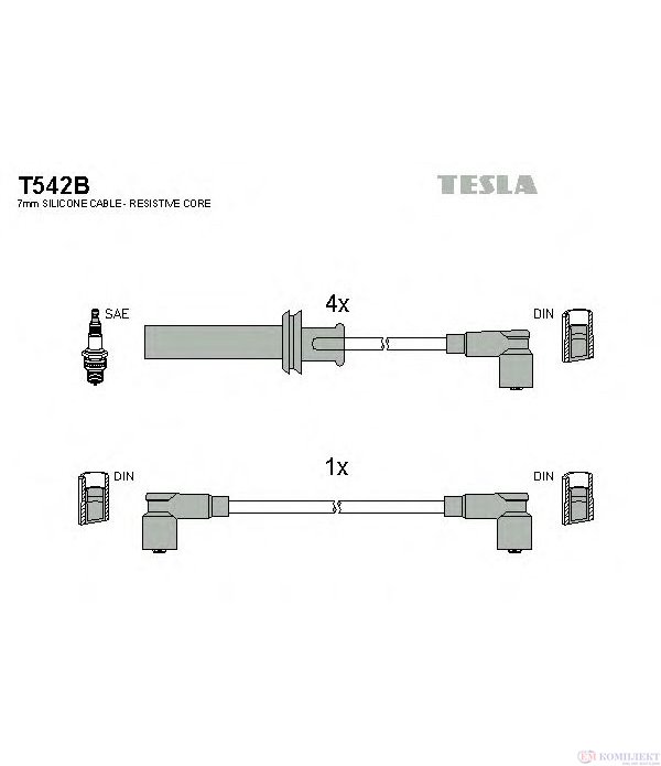 КАБЕЛИ СВЕЩИ LANCIA DELTA II (1993-) 2.0 16V - TESLA