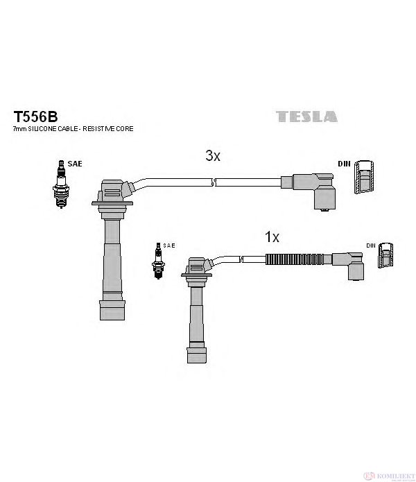 КАБЕЛИ СВЕЩИ MAZDA 323 III HATCHBACK (1985-) 1.5 - TESLA