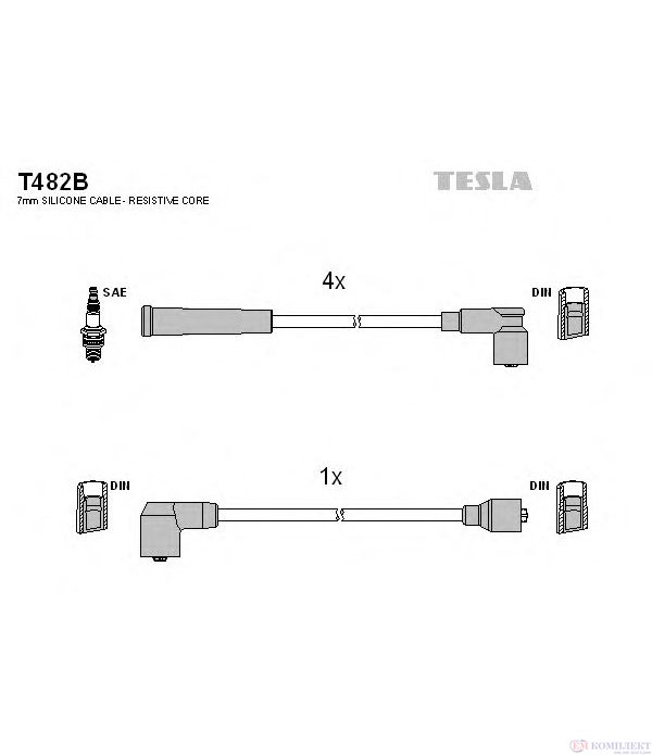 КАБЕЛИ СВЕЩИ MAZDA 323 III STATION WAGON (1986-) 1.6 - TESLA