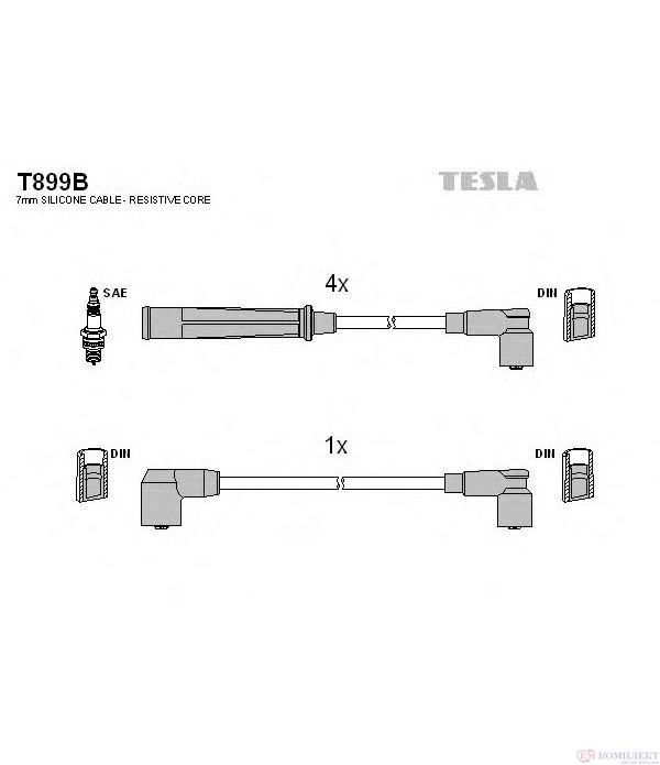 КАБЕЛИ СВЕЩИ MAZDA 626 III (1987-) 2.0 - TESLA