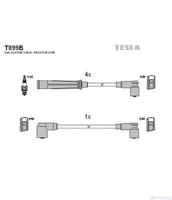 КАБЕЛИ СВЕЩИ MAZDA 626 III (1987-) 2.2 12V - TESLA