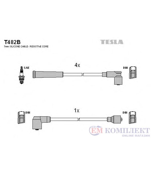 КАБЕЛИ СВЕЩИ MAZDA 323 S IV (1989-) 1.6 16V - TESLA