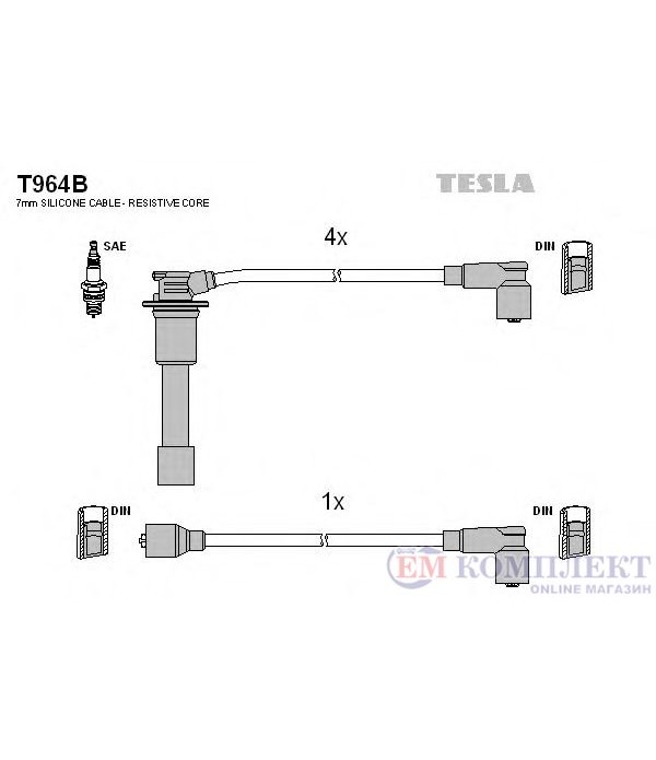 КАБЕЛИ СВЕЩИ MAZDA 323 C IV (1989-) 1.8 16V GT - TESLA