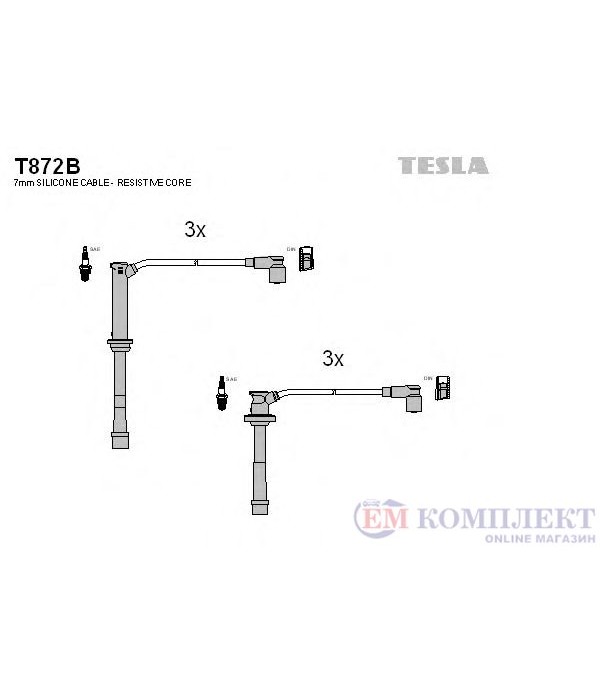 КАБЕЛИ СВЕЩИ MAZDA 626 IV HATCHBACK (1991-) 2.5 24V - TESLA