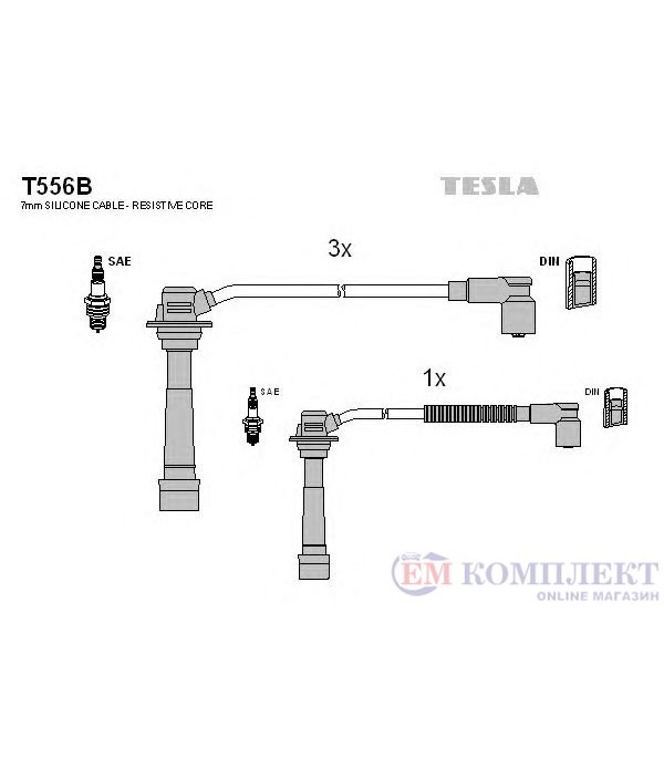 КАБЕЛИ СВЕЩИ MAZDA 323 S V (1994-) 1.8 16V - TESLA