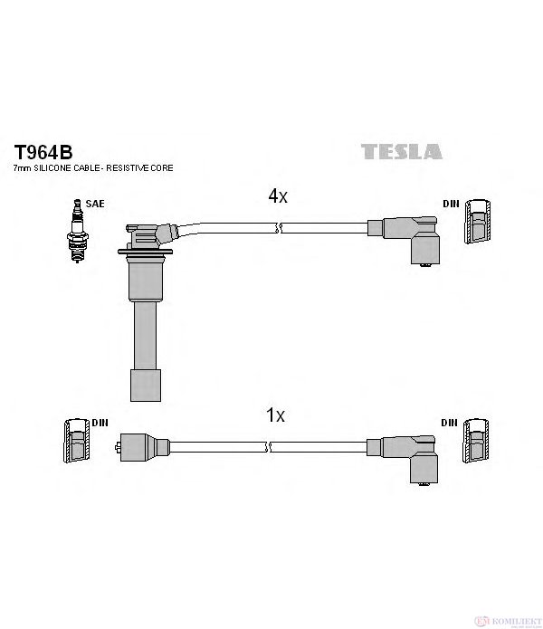 КАБЕЛИ СВЕЩИ MAZDA 323 S IV (1989-) 1.8 16V Turbo 4WD - TESLA