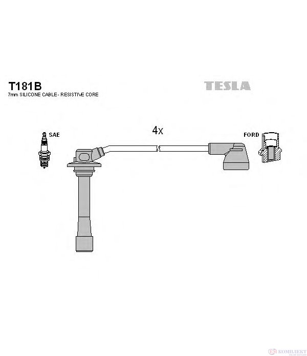 КАБЕЛИ СВЕЩИ MAZDA 626 V STATION WAGON (1998-) 1.8 - TESLA