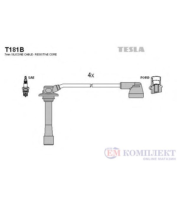 КАБЕЛИ СВЕЩИ MAZDA 626 V STATION WAGON (1998-) 2.0 - TESLA