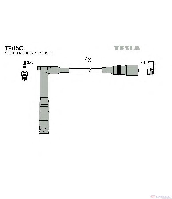 КАБЕЛИ СВЕЩИ MERCEDES E CLASS COMBI S124 (1993-) E 200 T - TESLA