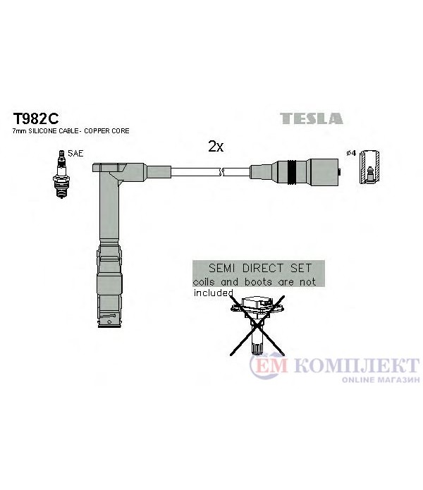 КАБЕЛИ СВЕЩИ MERCEDES SLK R170 (1996-) 200 Kompressor - TESLA