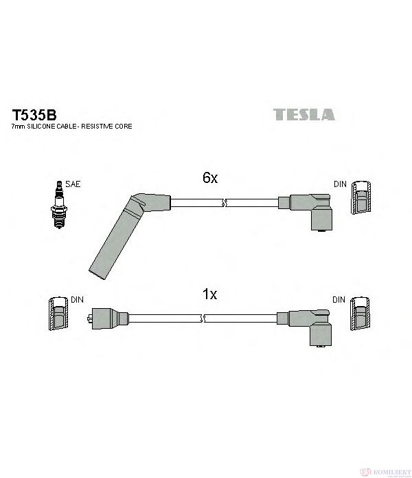 КАБЕЛИ СВЕЩИ MITSUBISHI PAJERO I (1982-) 3.0 V6 - TESLA