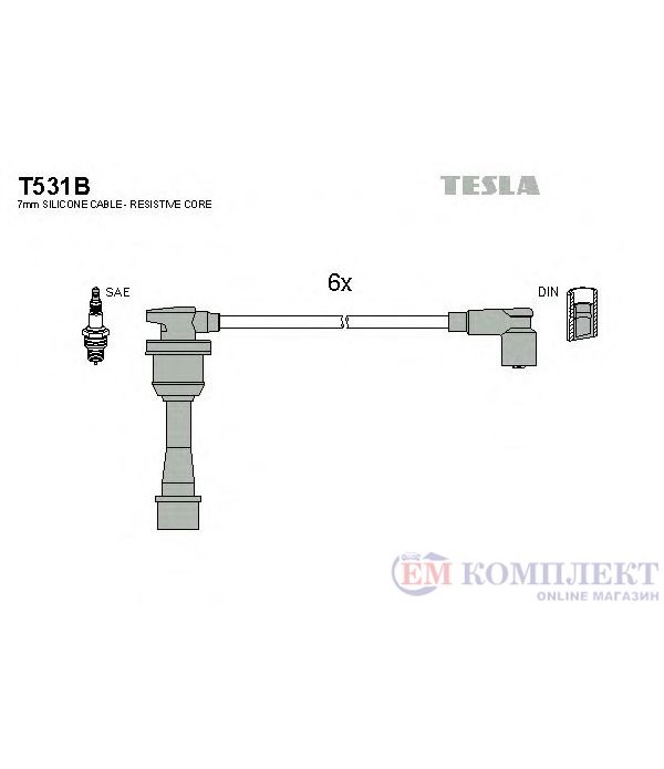 КАБЕЛИ СВЕЩИ MITSUBISHI 3000 GT (1992-) 3.0 i 24V 4x4 - TESLA