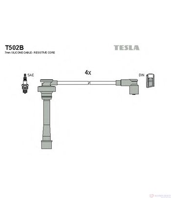 КАБЕЛИ СВЕЩИ MITSUBISHI COLT IV (1992-) 1.6 - TESLA