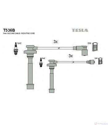 КАБЕЛИ СВЕЩИ MITSUBISHI PAJERO II (1990-) 3.0 V6 24V - TESLA