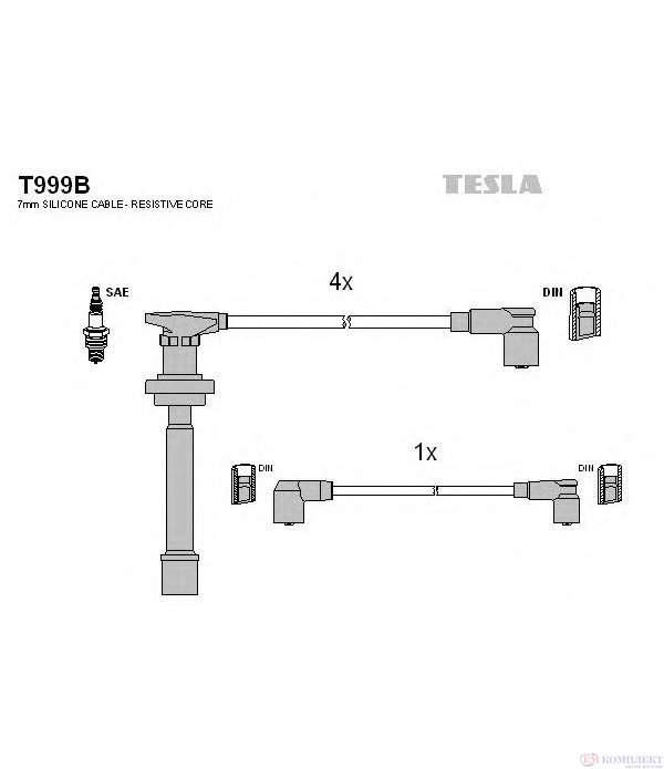 КАБЕЛИ СВЕЩИ NISSAN PRIMERA HATCHBACK (1990-) 2.0 16V - TESLA