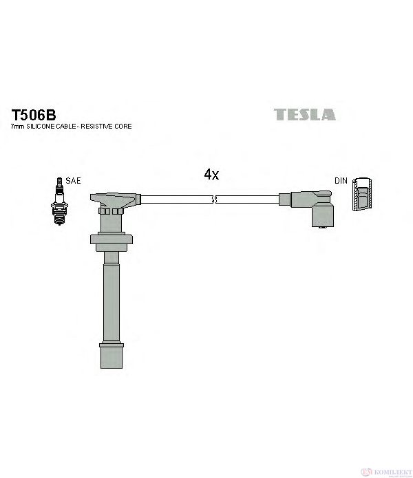 КАБЕЛИ СВЕЩИ NISSAN ALMERA TINO (2000-) 2.0 - TESLA