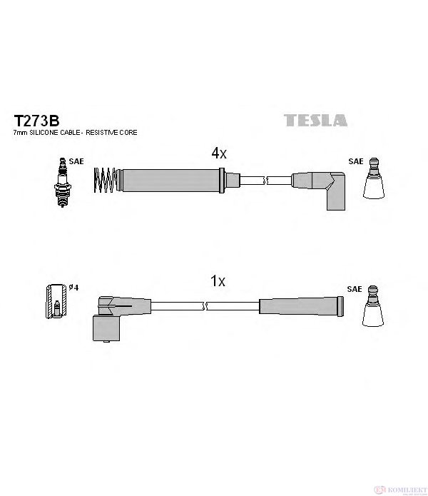 КАБЕЛИ СВЕЩИ OPEL CORSA A HATCHBACK (1982-) 1.4 i - TESLA