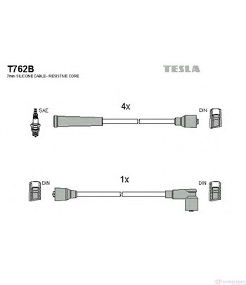 КАБЕЛИ СВЕЩИ OPEL KADETT E HATCHBACK (1984-) 1.2 - TESLA