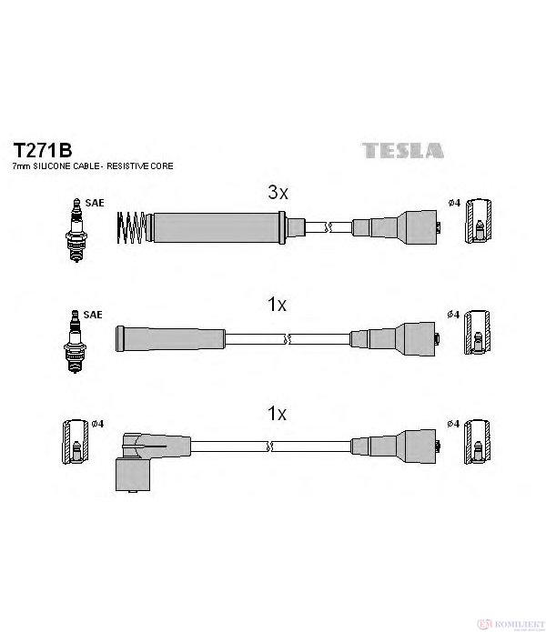 КАБЕЛИ СВЕЩИ OPEL KADETT E (1984-) 1.8 i - TESLA