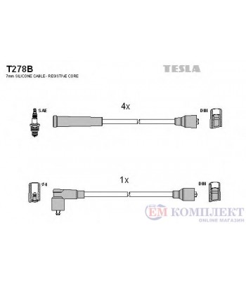 КАБЕЛИ СВЕЩИ OPEL OMEGA A (1986-) 2.4 i - TESLA