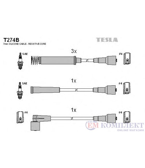 КАБЕЛИ СВЕЩИ OPEL ASTRA F HATCHBACK (1991-) 1.8 i - TESLA