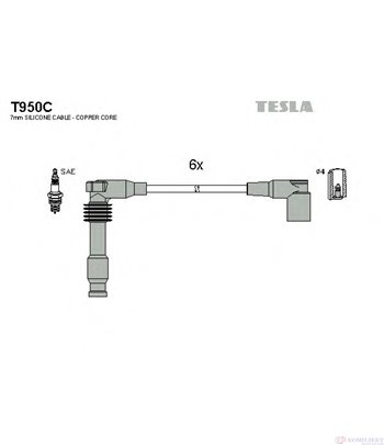 КАБЕЛИ СВЕЩИ OPEL OMEGA B COMBI (1994-) 3.0 V6 - TESLA