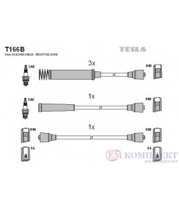 КАБЕЛИ СВЕЩИ OPEL KADETT E CABRIOLET (1986-) 2.0 i CAT - TESLA