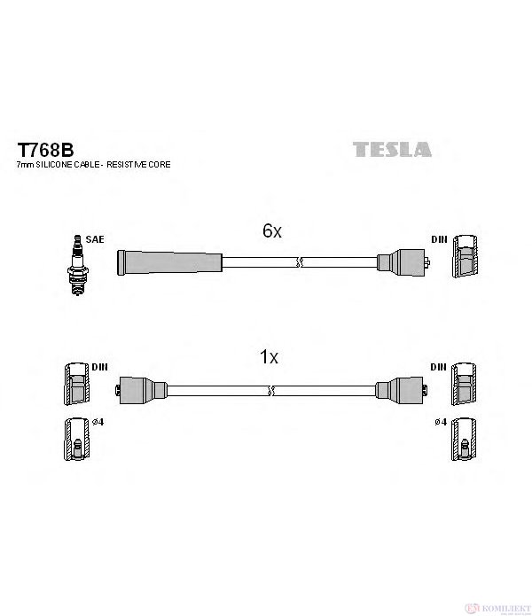 КАБЕЛИ СВЕЩИ OPEL OMEGA A COMBI (1986-) 3.0 - TESLA