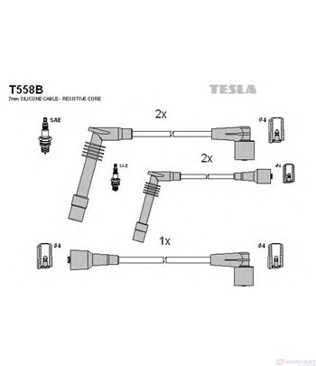 КАБЕЛИ СВЕЩИ OPEL ASTRA F HATCHBACK (1991-) 1.6 - TESLA