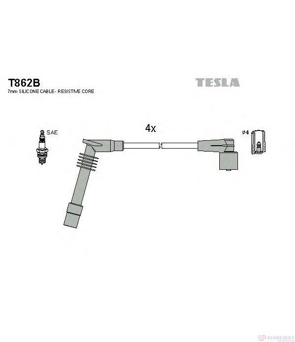 КАБЕЛИ СВЕЩИ OPEL COMBO (2001-) 1.6 - TESLA