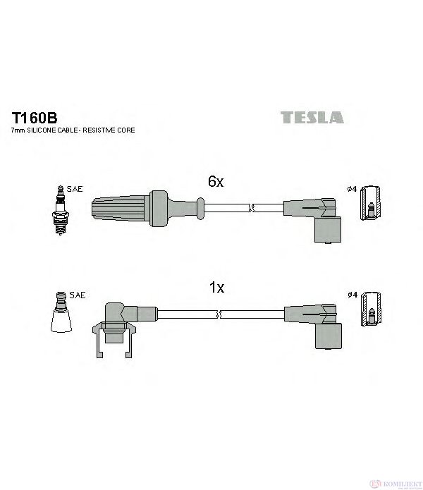 КАБЕЛИ СВЕЩИ RENAULT R 25 (1984-) 2.8 V6 Injection - TESLA