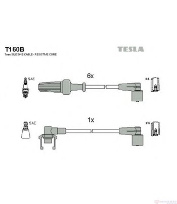 КАБЕЛИ СВЕЩИ RENAULT ESPACE II (1991-) 2.8 V6 - TESLA