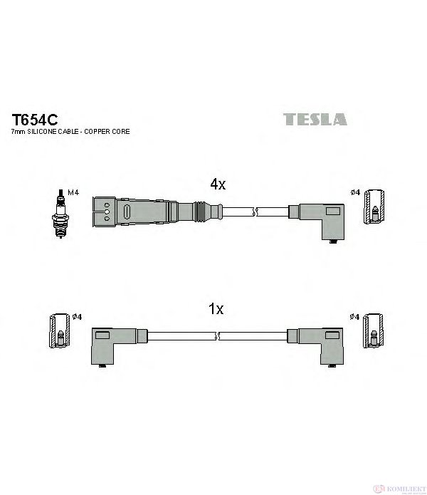 КАБЕЛИ СВЕЩИ SEAT IBIZA I (1984-) 1.5 i - TESLA