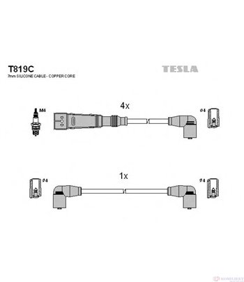 КАБЕЛИ СВЕЩИ SEAT CORDOBA (1993-) 1.4 i - TESLA