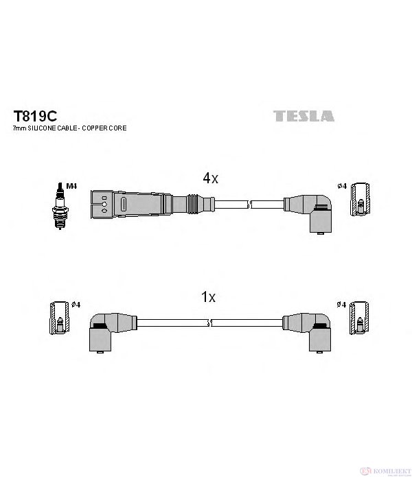 КАБЕЛИ СВЕЩИ SEAT CORDOBA (1993-) 1.4 i - TESLA