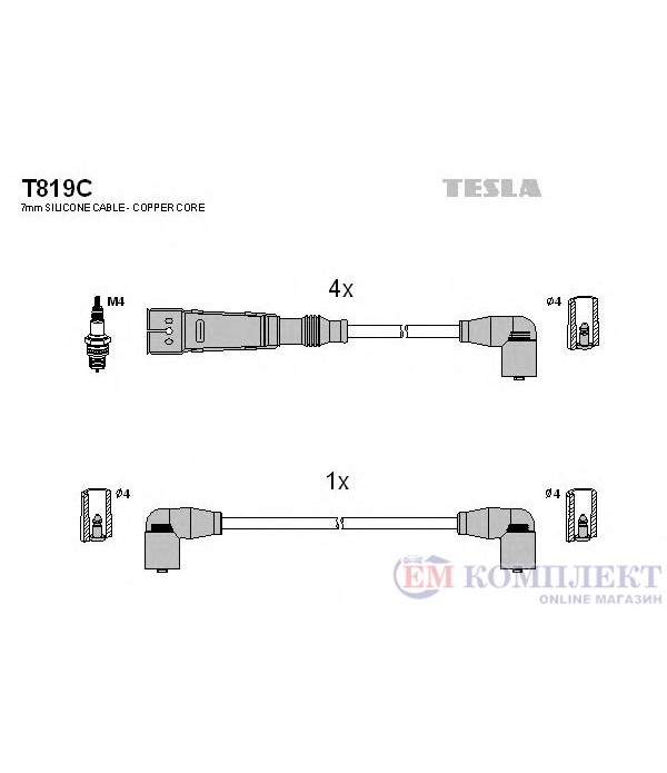 КАБЕЛИ СВЕЩИ SEAT CORDOBA (1993-) 1.6 i - TESLA