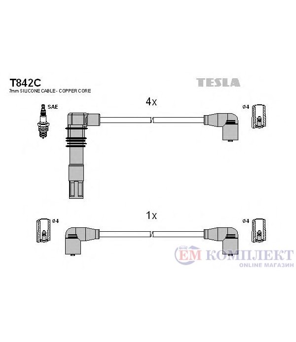 КАБЕЛИ СВЕЩИ SEAT IBIZA II (1993-) 1.4 i 16V - TESLA