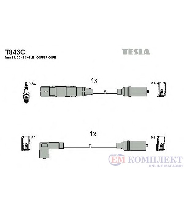 КАБЕЛИ СВЕЩИ SEAT CORDOBA VARIO (1996-) 1.6 i - TESLA