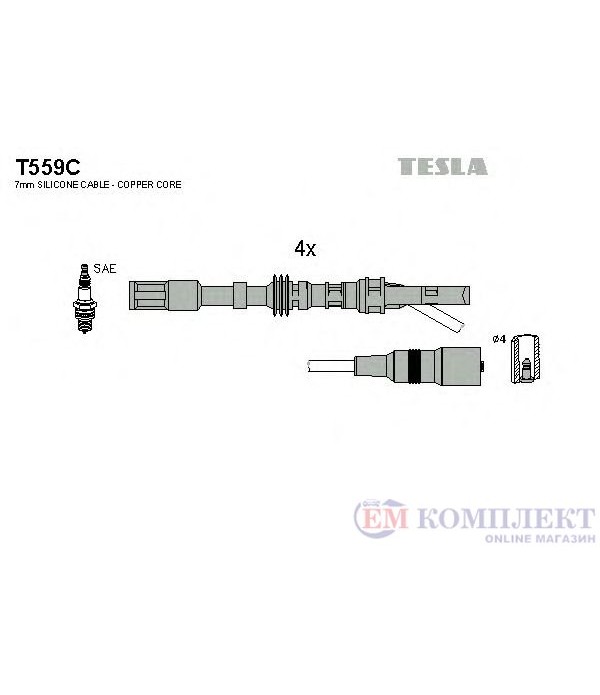 КАБЕЛИ СВЕЩИ SEAT TOLEDO II (1999-) 1.8 20V - TESLA